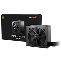 be quiet! 550W PURE POWER 12, 80 PLUS Gold, ATX 3.1 compliant and PCIe 5.1 compatible,10-year manufacturer's warranty