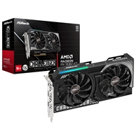 ASRock AMD Radeon RX 9060 XT Challenger OC 16GB GDDR6 Graphics Card, 2048 Streams, 3290 MHz Boost Clock, Dual Fan, 2x Di