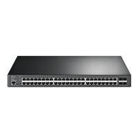 TP-Link TL-SG3452XP 48-Port L2+ Managed GbE PoE+ Access Switch w/ 4 x 10G SFP+ Ports & 3-Year Omada Hosted Cloud Control