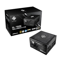 ASRock Steel Legend SL-750G 750W ATX Power Supply Unit, 80 Plus Gold Certified, 120mm Silent Cooling Fan, High Efficienc