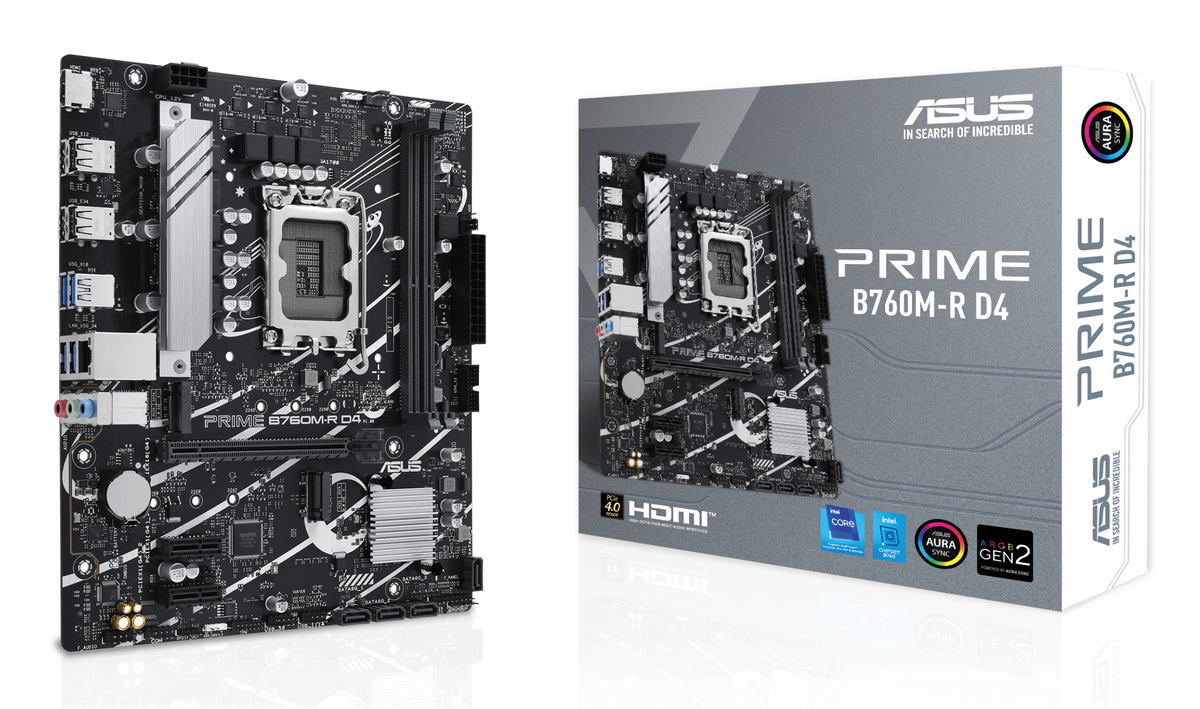 ASUS 1700 PRIME B760M-R D4 M-ATX