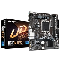 Gigabyte H610M H V2 (Rev. 1.0) Intel 1700 Socket Motherboard, Micro-ATX, 2x DDR5 Slots, 1x M.2 Socket, GbE LAN, 1x D-Sub