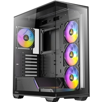 Antec Constellation C3 Mid Tower Gaming Case, 1 x USB Type-C / 1 x USB 3.0, Tempered Glass Front and Side Window Panel, 