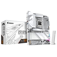 Gigabyte X870 AORUS ELITE X3D ICE AMD AM5 Socket Motherboard, ATX, 4x DDR5 Slots, 4x M.2 Sockets, 5GbE LAN, Wi-Fi 7, 1x 