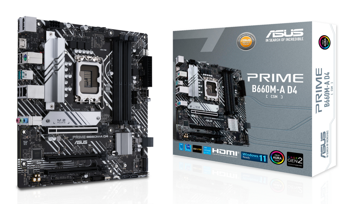 ASUS 1700 PRIME B660M-A D4-CSM M-ATX