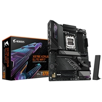 Gigabyte X870E AORUS ELITE WIFI7 AMD AM5 Socket Motherboard, ATX, 4x DDR5 Slots, 4x M.2 Sockets, Fitted I/O Shield, 2.5G