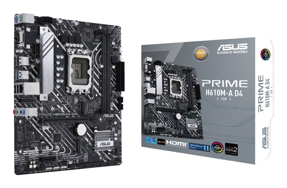 ASUS 1700 PRIME H610M-A D4-CSM M-ATX