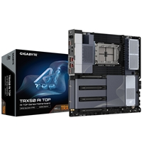 Gigabyte TRX50 AI TOP-2B AMD sTR5 Socket Motherboard, E-ATX, 8x DDR5 Slots, 4x M.2 Sockets, Fitted I/O Shield, 2x 10GbE 