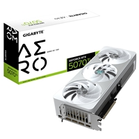 Gigabyte NVIDIA GeForce RTX 5070 Ti AERO OC 16GB GDDR7 Graphics Card, 8960 CUDA Cores, 2588 MHz Core Clock, Triple Fan, 