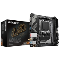 Gigabyte A620I AX (Rev. 1.0) AMD AM5 Socket Motherboard, Mini-ITX, 2x DDR5 Slots, 1x M.2 Socket, 2.5GbE LAN, Wi-Fi 6E, 1