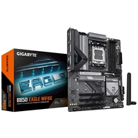 Gigabyte B850 EAGLE WIFI6E AMD AM5 Socket Motherboard, ATX, 4x DDR5 Slots, 3x M.2 Sockets, Fitted I/O Shield, GbE LAN, W
