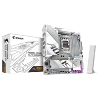Gigabyte B850M AORUS ELITE WIFI6E ICE AMD AM5 Socket Motherboard, Micro-ATX, 4x DDR5 Slots, 2x M.2 Sockets, Fitted I/O S