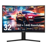piXL X-Series GS32QIDPHA 32 Inch QHD VA, Curved (1500R) Gaming Monitor with 180Hz Refresh Rate, 2560 x 1440 Resolution, 