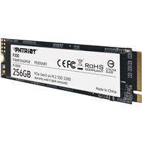 Patriot P300 (P300P256GM28) 256GB NVMe SSD, M.2 Interface, PCIe Gen3, 2280, Read 1700MB/s, Write 1100MB/s, 3 Year Warran