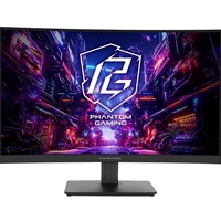 ASRock Phantom Gaming PG27QRT1B 27 Inch QHD (2560 x 1440) Curved 1500R VA Gaming Monitor, 180Hz 1ms (MPRT) Response Time