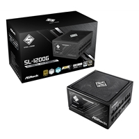 ASRock Steel Legend SL-1000G 1000W ATX Power Supply Unit, 80 Plus Gold Certified, 120mm Silent Cooling Fan, High Efficie