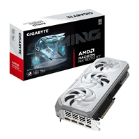Gigabyte AMD Radeon RX 9070 XT GAMING OC ICE 16GB GDDR6 Graphics Card, 4096 Streams, 2520 MHz Core Clock, Triple Fan, RG