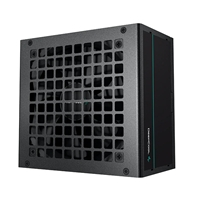 DeepCool PF600 600W PSU, 120mm Silent Hydraulic Bearing Fan, 80 PLUS White, Non Modular, UK Plug, Flat Black Cables, Eff