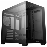 DeepCool CG530 Dual-Chamber Mid Tower Case, Tempered Glass Panels, Advanced Cooling Support, Exceptional Cable Managemen