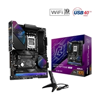 ASRock X870 RIPTIDE WIFI AMD AM5 Socket Motherboard, ATX, 4x DDR5 Slots, 3x M.2 Sockets, Fitted I/O Shield, 2.5GbE LAN, 