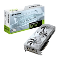Gigabyte NVIDIA GeForce RTX 5070 Ti EAGLE OC ICE SFF 16GB GDDR7 Graphics Card, 8960 CUDA Cores, 2542 MHz Core Clock, Tri