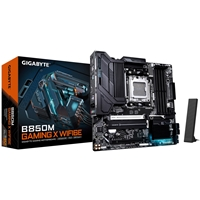 Gigabyte B850M GAMING X WIFI6E AMD AM5 Socket Motherboard, Micro-ATX, 4x DDR5 Slots, 2x M.2 Sockets, Fitted I/O Shield, 