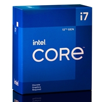 Intel Core i7 12700F 12 Core Processor Processor, 20 Threads, 2.1GHz up to 4.9GHz Turbo Alder Lake Socket LGA 1700 25MB 