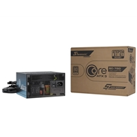 Seasonic CORE BC 750W 80 PLUS Bronze ATX 3.1 PCIe 5.1 Fixed-Cable PSU with 12V-2x6, 120mm HDB Fan & 5 Year Warranty, Bla