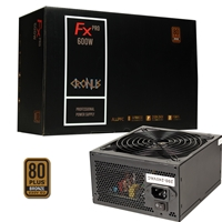 CRONUS 600ATV FX PRO 600W PSU, 140mm Silent Cooling Fan, 80 PLUS Bronze, Non Modular, Flat Black Cables, Supreme Perform