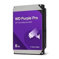 WD WD8002PURP Purple Pro 8TB SATA Surveillance Hard Drive, 7200RPM, 6Gb/s, 256MB Cache