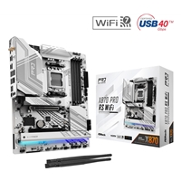 ASRock X870 PRO RS WIFI AMD AM5 Socket Motherboard, ATX, 4x DDR5 Slots, 3x M.2 Sockets, Fitted I/O Shield, 2.5GbE LAN, W