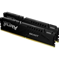 Kingston FURY Beast KF556C40BBK2-64 64GB (2x 32GB) DIMM System Memory, 5600MHz, DDR5, CL40, Black, Intel XMP