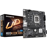 Gigabyte H610M D3W DDR4 Intel 1700 Socket Motherboard, Micro-ATX, 2x DDR4 Slots, 1x M.2 Socket, GbE LAN, 1x DisplayPort 