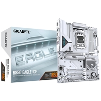 Gigabyte B850 EAGLE ICE AMD AM5 Socket Motherboard, ATX, 4x DDR5 Slots, 3x M.2 Sockets, Fitted I/O Shield, 2.5GbE LAN, 1