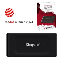 Kingston XS1000 (SXS1000/1000G) 1TB Portable External SSD, Read 1050MB/s, Write 1000MB/s, USB 3.2 Gen 2, 5 Year Warranty