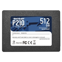 Patriot P210 (P210S512G25) 512GB 2.5 Inch SSD, Sata 3 Interface, Read 520MB/s, Write 430MB/s, 3 Year Warranty