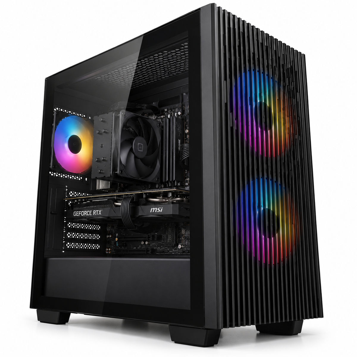 Black Gaming PC | RYZEN 5 4500 | RTX 5060 | 16GB RAM | 1TB SSD