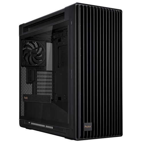Asus ProArt PA602 Gaming Case w/ Glass Side, E-ATX, Front Grill, 2x 200mm Fans, IR Dust Indicator, USB-C 20Gps, Black