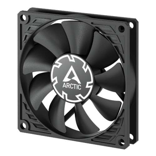 ARCTIC P8 Slim 80mm PWM PST Case Fan w/ Cable Splitter, Black, Fluid Dynamic, 300-3000 RPM