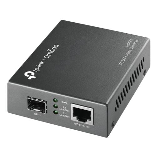 TP-LINK (MC420L) Omada 10G Multi-Gigabit SFP Media Converter, Auto-negotiation of Half-Duplex / Full-Duplex
