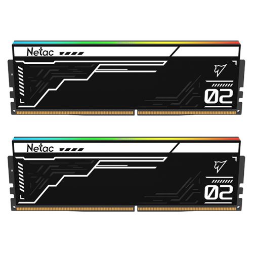 Netac Shadow II RGB Black 32GB Kit (2 x 16GB), DDR5, 5600MHz, CL40, AMD EXPO & Intel XMP 3.0, ECC, PMIC, DIMM Memory