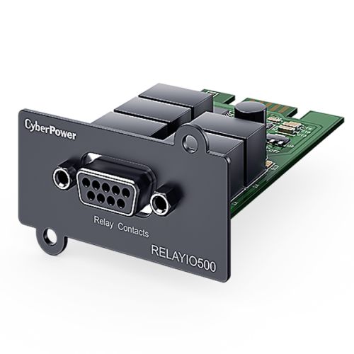 CyberPower RELAYIO500 Relay Control Card, Dry Contact Relay Card for RMCARD Slot, Serial DB9 Port, UPS Status Monitoring