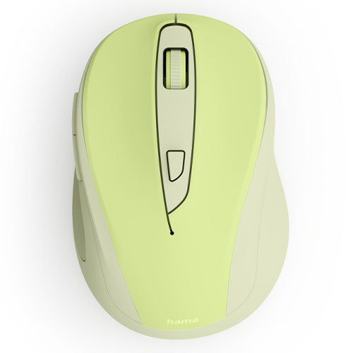 Hama WM-400 Compact Wireless Optical Mouse, 6 Buttons, 800-1600 DPI, Green