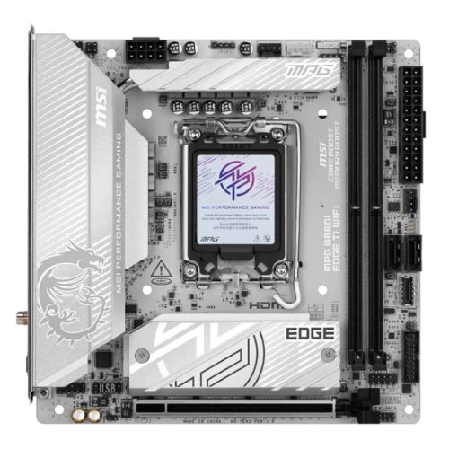 MSI MPG B860I EDGE TI WIFI, Intel B860, 1851, Mini ITX, 2 DDR5, HDMI, TB4, Wi-Fi 7, 5G LAN, 2x M.2