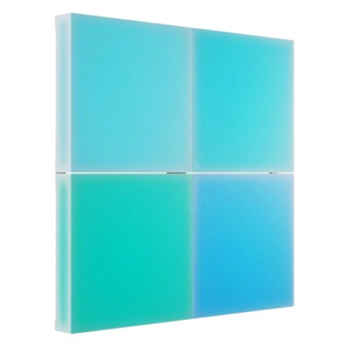 Nanoleaf Blocks Small Square Panels Add-On Kit (4 Panels), Edge to Edge Illumination *Expansion Kit Only*