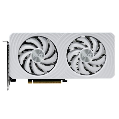 Palit RTX5060 Ti White OC, PCIe5, 8GB DDR7, HDMI, 3 DP, 2602MHz Clock, RGB Lighting, Overclocked, Compact Design