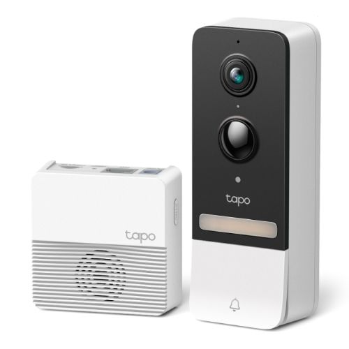 TP-LINK (TAPO D230S1) Smart Battery 2K 5MP Video Doorbell Kit w/ Hub, Night Vision, Ultra-Wide FOV, AI Detection & Notification, Anti-theft