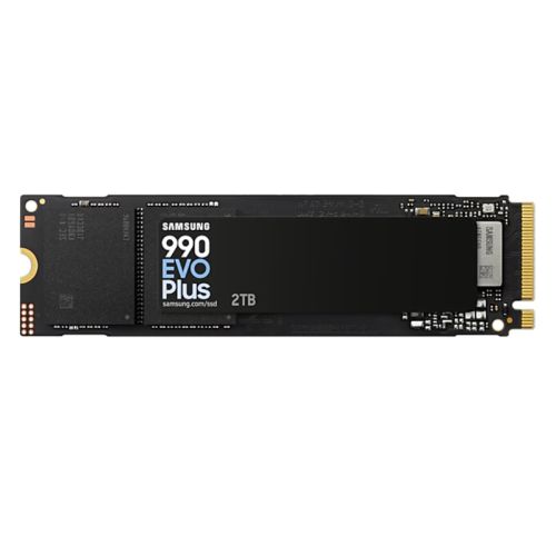 Samsung 2TB 990 EVO PLUS M.2 NVMe Gen4/5 SSD, M.2 2280, PCIe 4.0/5.0 x2, V-NAND, R/W 7250/6300 MB/s, 1000K/1350K IOPS