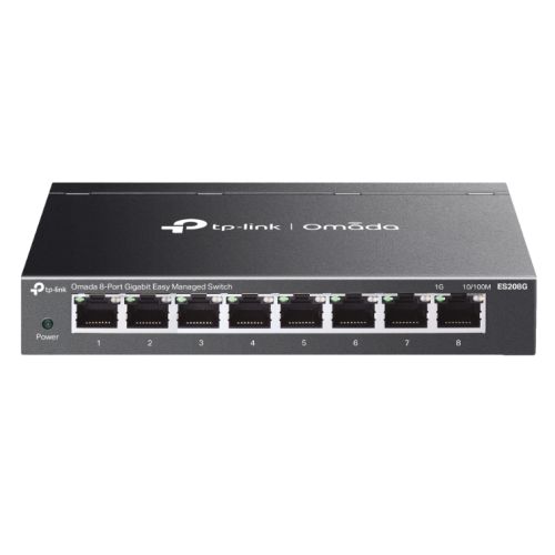 TP-LINK (ES208G) Omada 8-Port Gigabit Easy Managed Switch, 8x GB Ports, Metal Casing