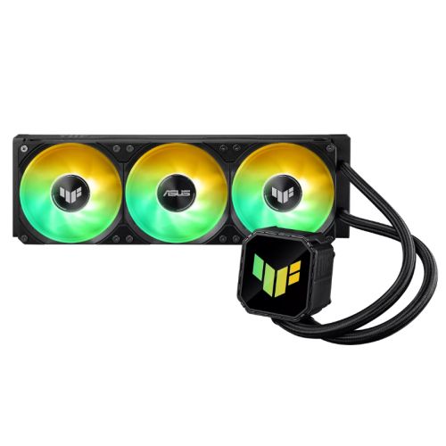 Asus TUF Gaming LC III 360 ARGB Liquid CPU Cooler, 360mm Radiator, ARGB Logo, 3x ARGB PWM Fans, Black